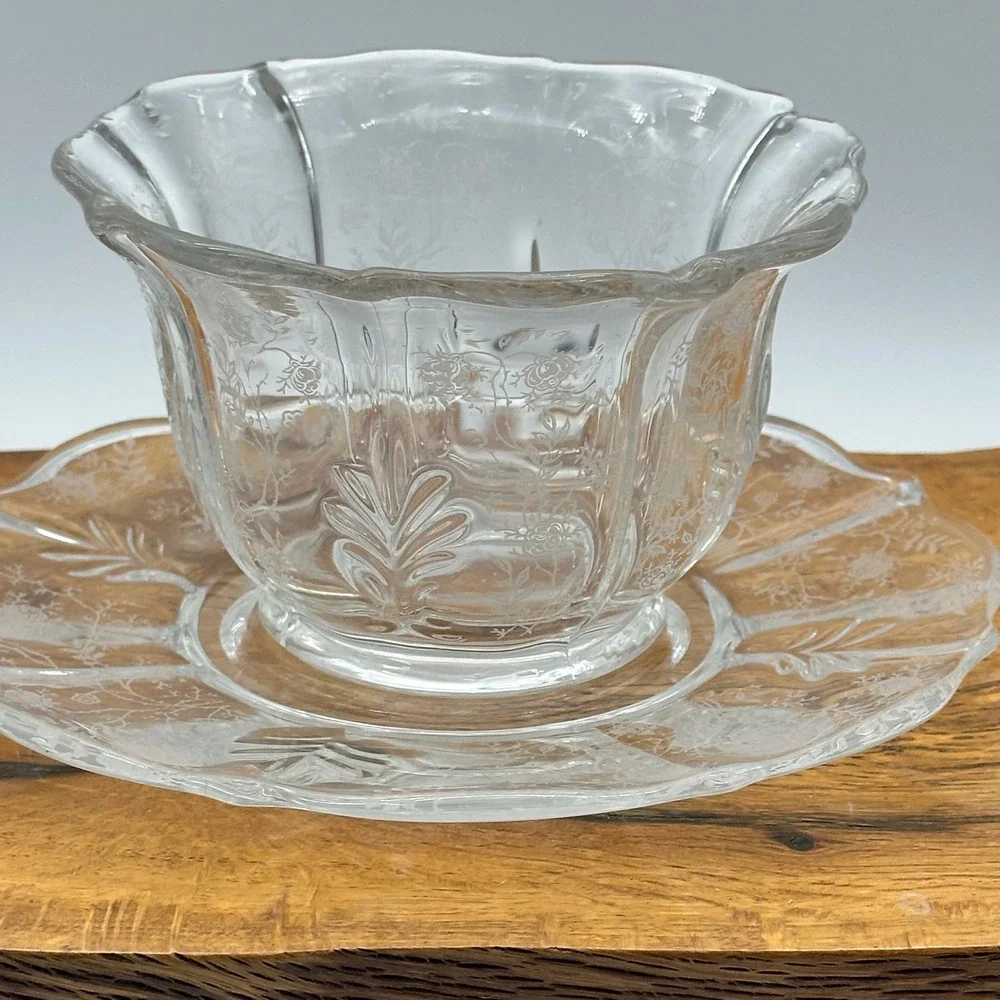 Fostoria Baroque Chintz Mayonnaise‎ Bowl